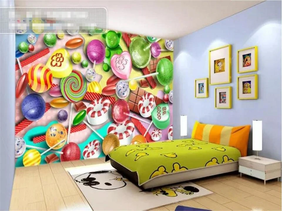 

3d wallpaper photo wallpaper custom living room mural kids room cartoon candy decorative painting sofa TV background wallpaper