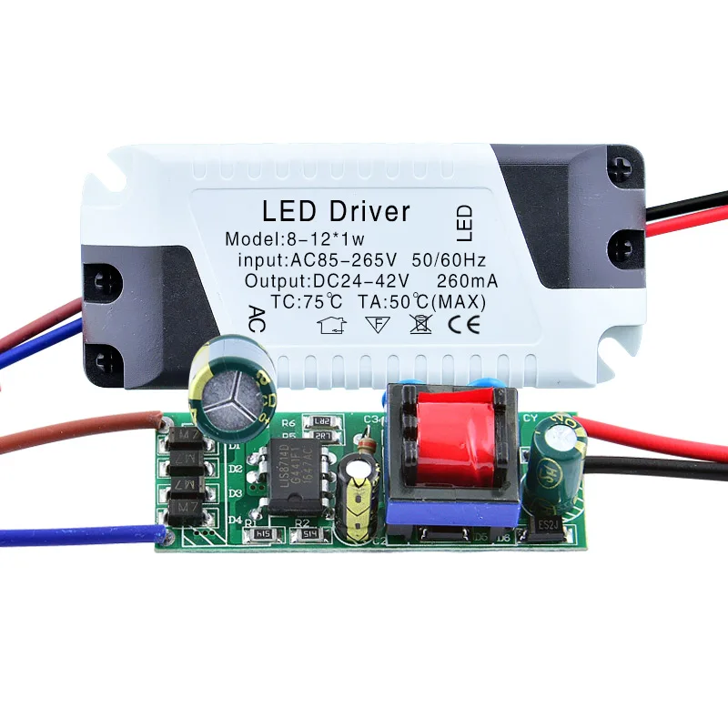 

LED Driver 3W 4W 5W 7W 9W 12W 18W 24W Power Supply 300mA DC Adapter Transformer Constant Current Isolation For LED Lights