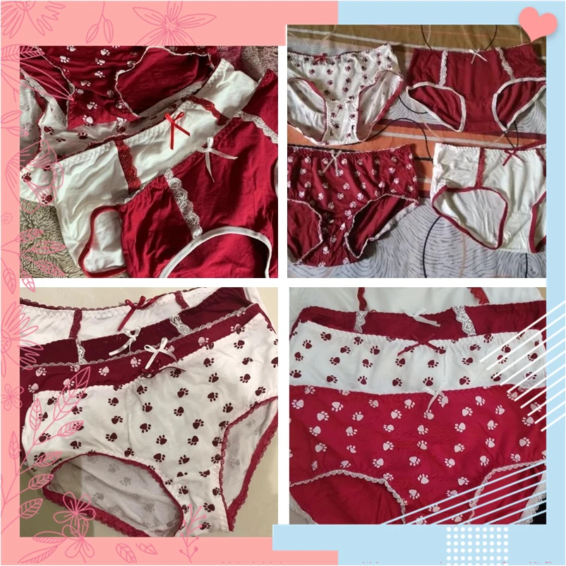 Dotfashion, Комплект трусиков с кружевной отделкой, 4 шт., женское нижнее белье,, весна-лето, милые трусики, Женские Повседневные трусики, наборы