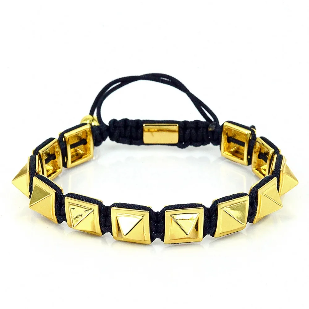 Модный мужской браслет шармы в виде Императорского квадрата плетеные браслеты