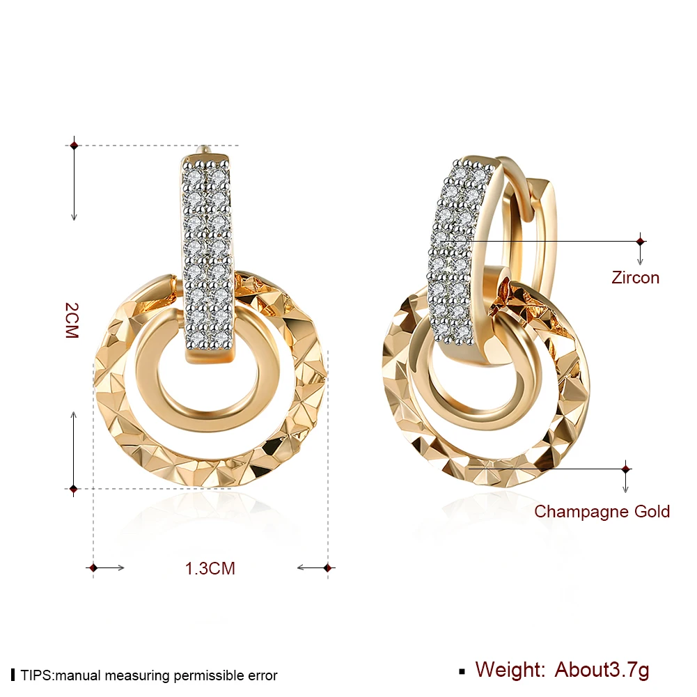 Новое поступление серьги золотого цвета для женщин низкая цена Senhoras brincos Damen-ohring