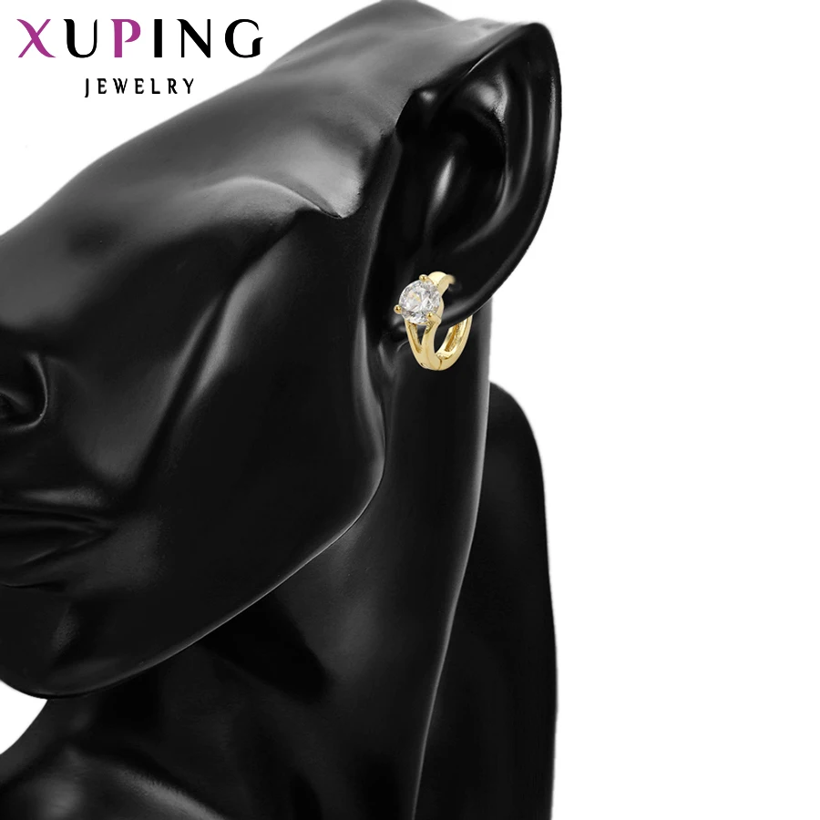 Мода Xuping простой серьги светло желтого золота Цвет покрытием украшения для женщин подарок на день матери S97.5-97008