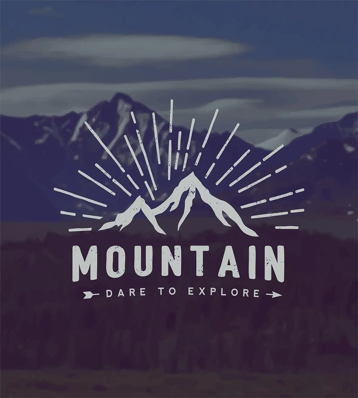 Набор пододеяльников для пуховых одеял Dare to Explore ore Quote Mountain Landscape Journey Adventure