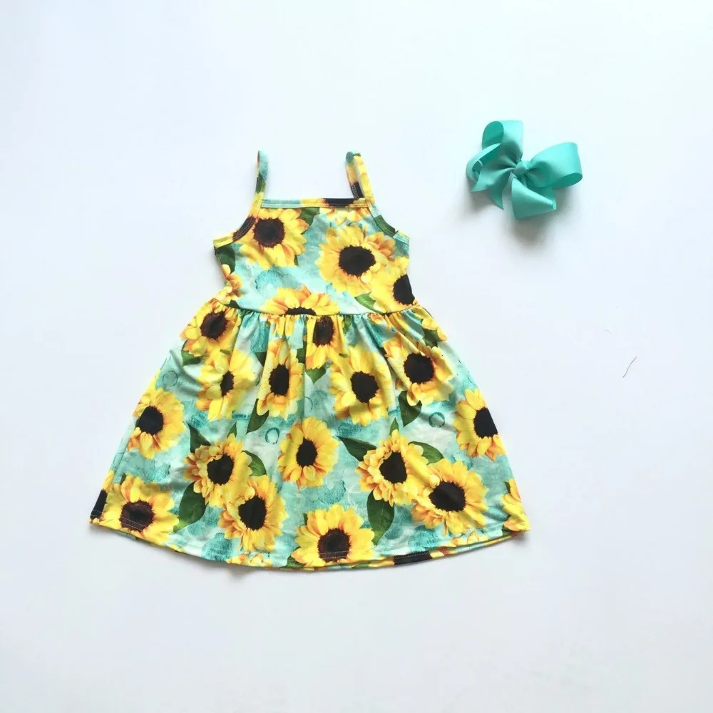 Новинка летнее платье для маленьких девочек мятно желтая детская одежда с