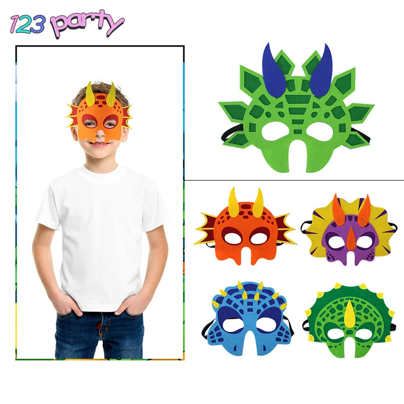 Фетровая тематическая маска динозавра 1 шт. подарок на вечеринку для будущей