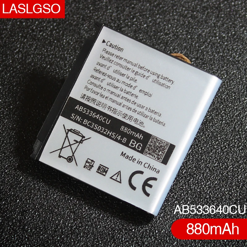 2 шт./Лот хорошее качество AB533640CU аккумулятор для samsung S3600 S3600C | Мобильные телефоны и