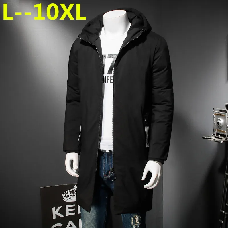 

10XL 6XL 8XL 5X New Winter Men's Cotton-clad Youth X-Long Thicken Korean Style Men's Cotton-padded Coats Men's Tide Leisure Wear