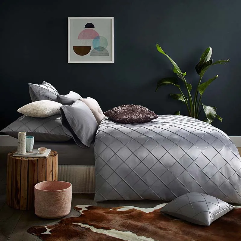 2018 атласный роскошный комплект постельного белья дизайнерский