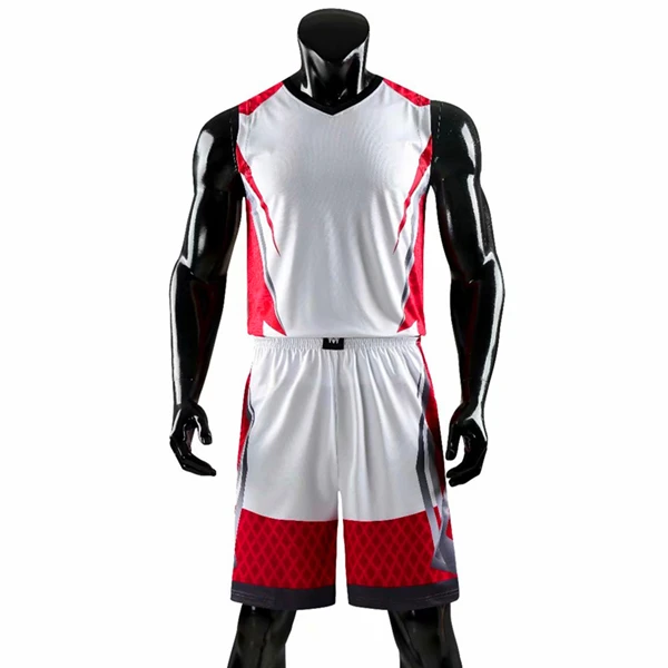 1745 red jerseys Одежда высшего качества Для мужчин Для женщин Баскетбол Трикотажные комплекты Униформа спортивный комплект Костюмы рубашки и шорты костюмы боковые карманы индивидуальные печать нарисовать - Цвет: 1745 red jerseys