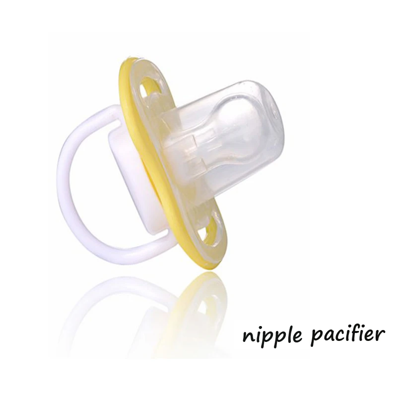 nipple--Yellow 1pc Новорожденная детская пустышка зубное кольцо для ребенка цепь Ортодонтическая Соска сон пустышка палец нипплер мягкая BPA коробка для хранения - Цвет: nipple--Yellow 1pc