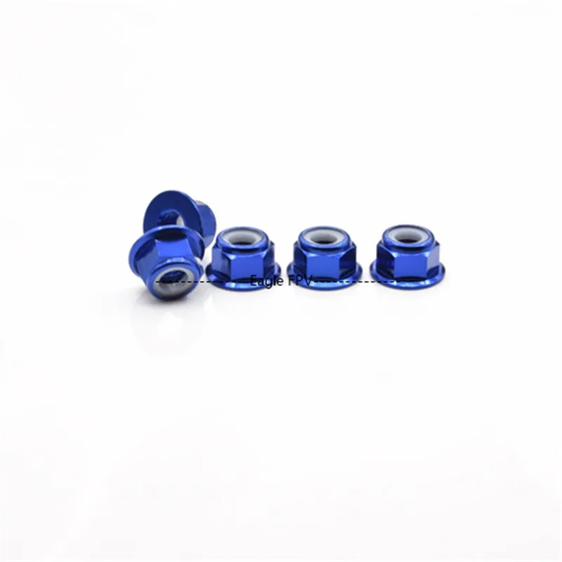 CW голубой фланцем гайки nylock rc diy дрон zmr250 замена m5 резьбового соединения плен