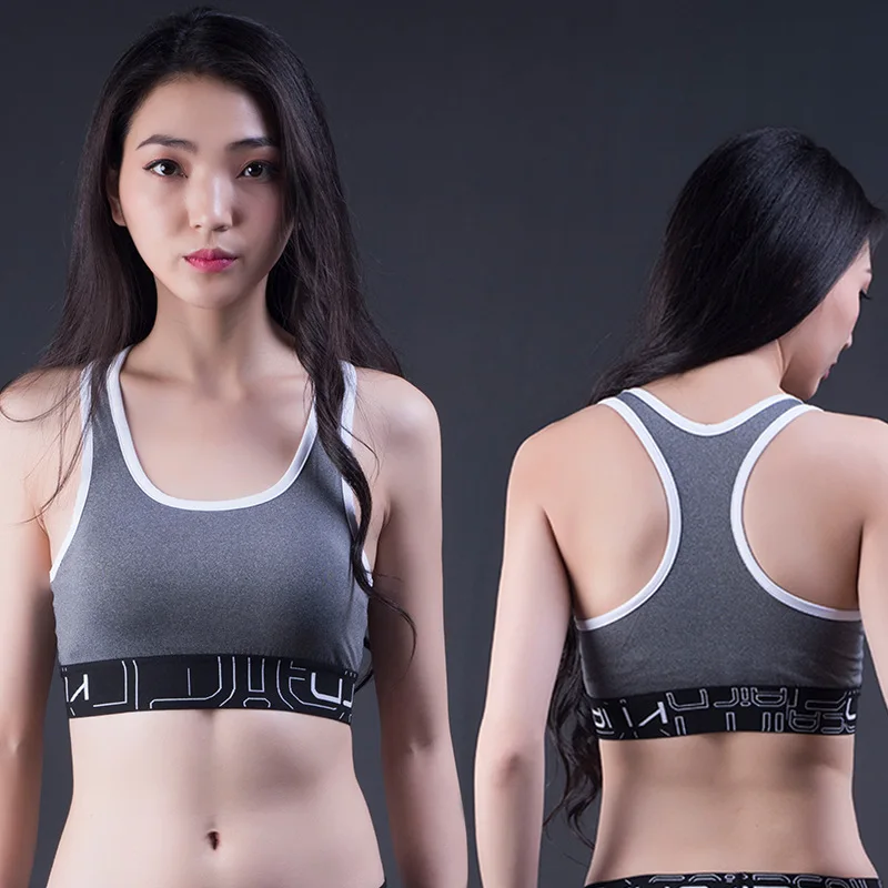 Для женщин Бесшовные Спортивные бюстгальтер Прочный Йога майка толстовка Бег