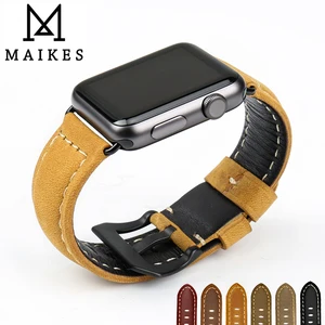 MAIKES из натуральной кожи 44 мм 40 мм для Apple watch ремешок часы браслет для apple watch полосы 42 мм 38 мм iwatch серии 5 4 3 2 1