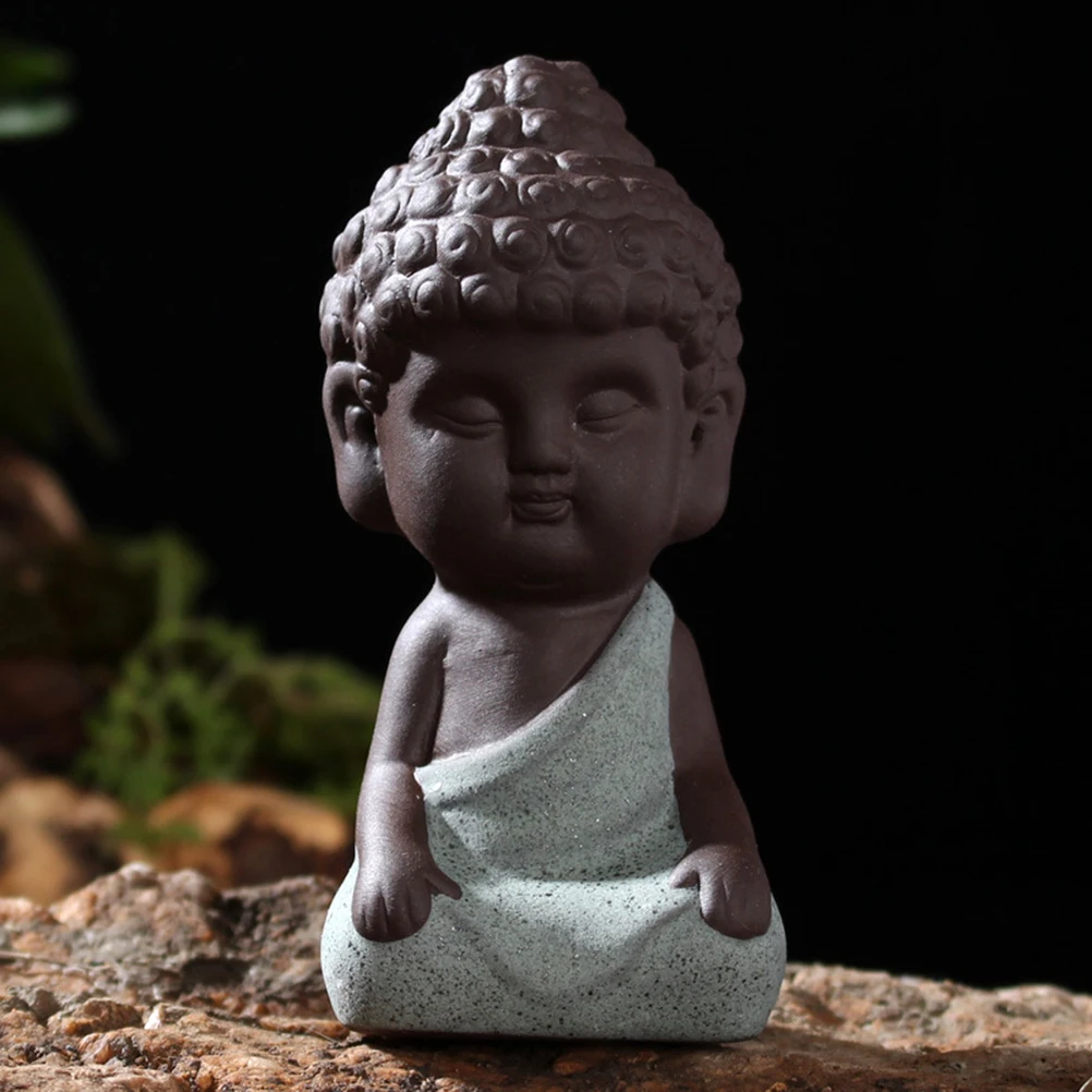 OULII скульптура Будды статуя ручной работы Fengshui фигурка ремесло автомобиль