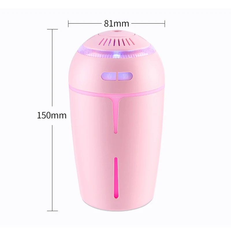 Car Humidifier USB Essential Oil Aroma Diffuser LED Lights For Office Home Ultrasonic Air 300ML Atomizer Fogger | Бытовая техника