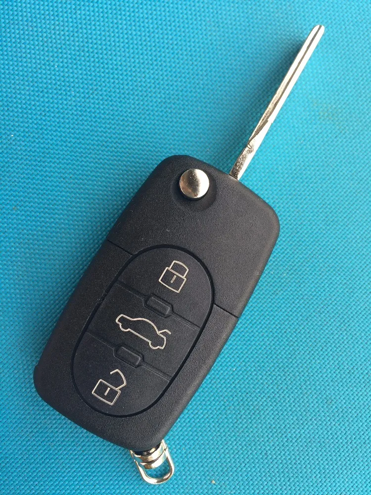 10 шт./лот Новый Сменный Чехол для ключа Audi 3 кнопочный чехол пульта дистанционного