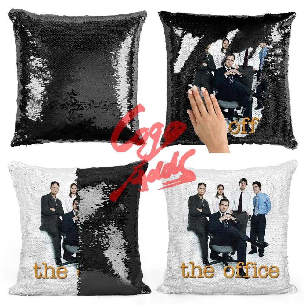 Управление Декоративные диванные подушки Реверсивный Русалка блесток Подушка