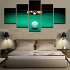 Художественные принты HD украшение для дома 5 штшт красивый цветной бильярдный Холст Картина Настенная Модульная картина для гостиной