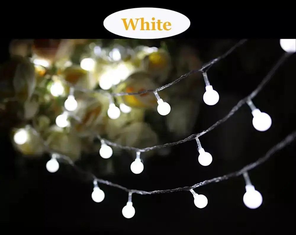 20 шт./лот новинка наружное освещение светодиодные Шаровые струнные лампы 10 м 100