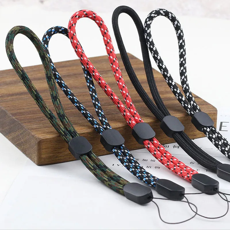 

100pcs Adjustable Wrist Strap Hand Lanyard For Phone iPhone Samsung Camera GoPro USB Flash Drives Keys ID Card keycord keychain
