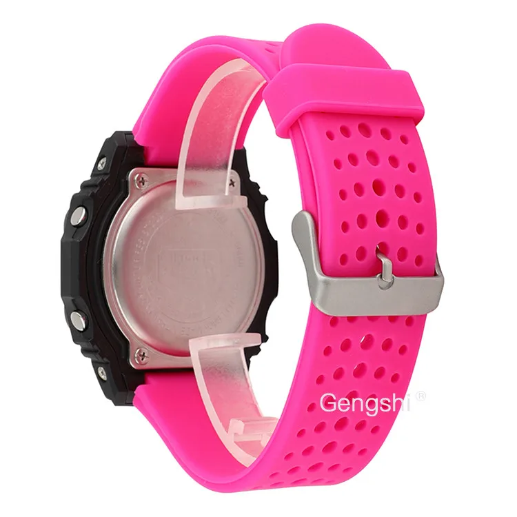 Rose red 16 мм силиконовый ремешок для часов подходит для TIMEX T2n720, T2n721 T2n739, T49859, T2p141, T2n722, T2n723, T2n738 - Цвет ремешка: Rose red
