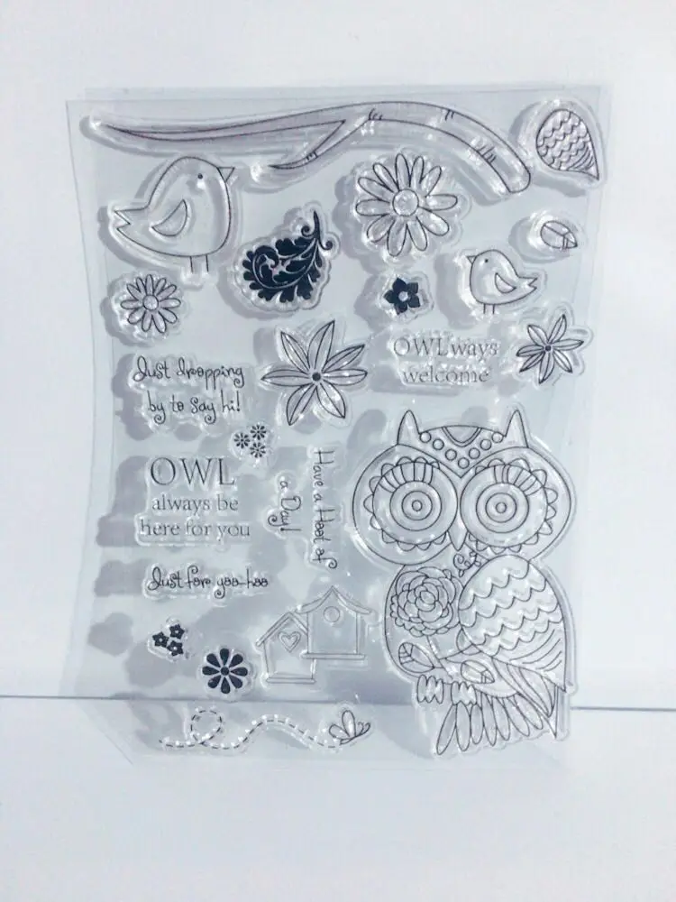 Ясно штампы записки DIY карт фото учетной записи резиновая stamp11 * 16 хорошо только |