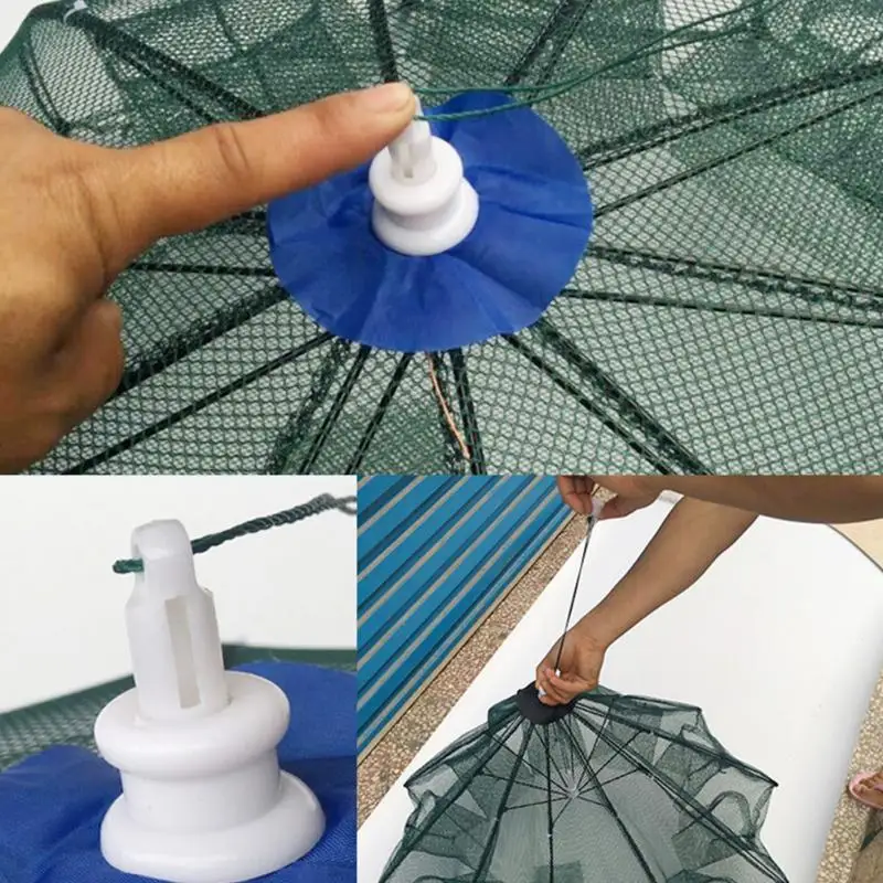 Складная переносная Шестигранная Автоматическая рыболовная сеть с 4/6/8