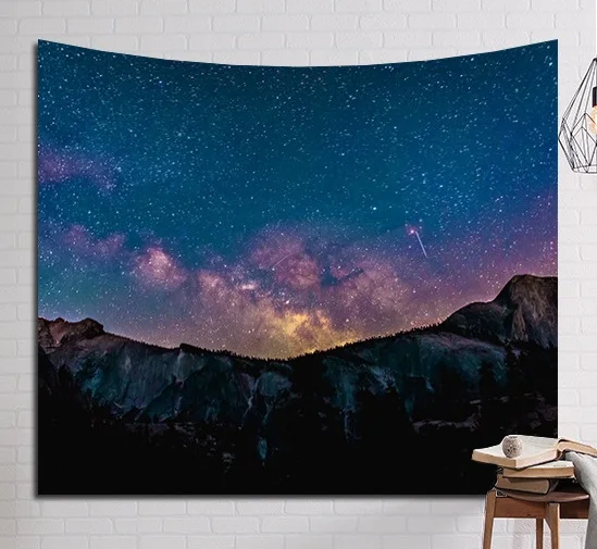 CAMMITEVER дерево Night Sky декорации 3D арт гобелен с пейзажем домашний декор на