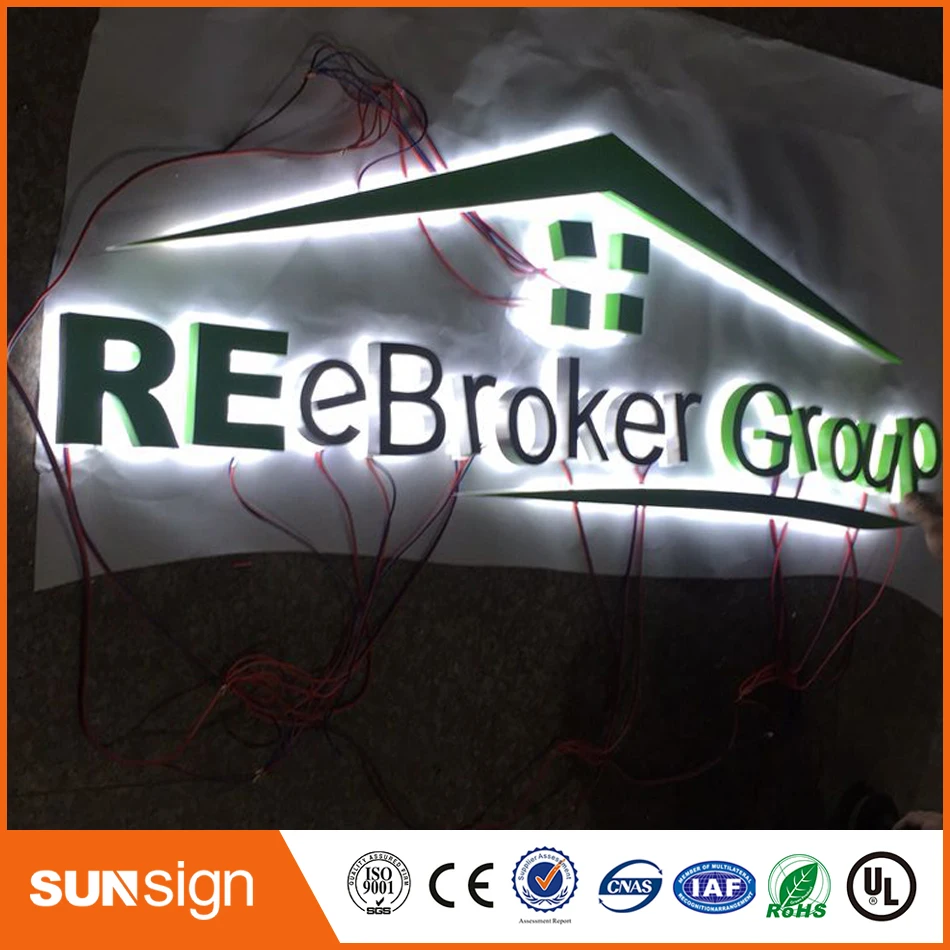 3d led letter signs lighting advertising sign for salon