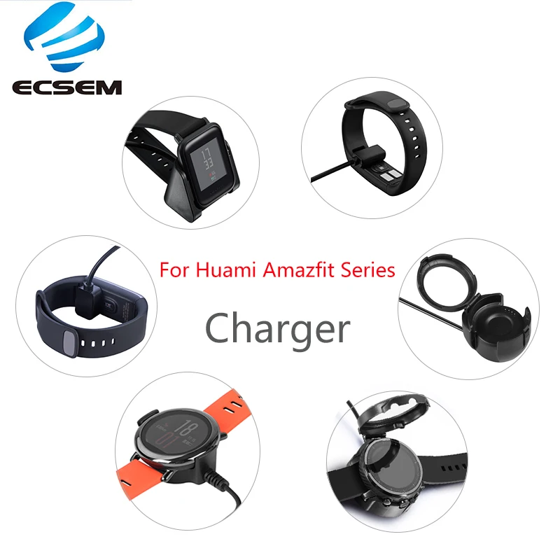 Зарядное устройство Usb для Xiaomi Huami Amazfit 2/2S Stratos Pace Bip аксессуары для часов зарядный кабель док-адаптер для amazfit serise