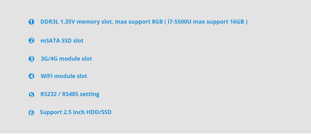 XCY промышленный Мини ПК Intel Core i7 5500U 4500U двойной гигабитный Ethernet Wi-Fi 6xRS232/485 HDMI VGA 8xusb 3g/4 аппарат не привязан к оператору сотовой связи, Windows, Linux