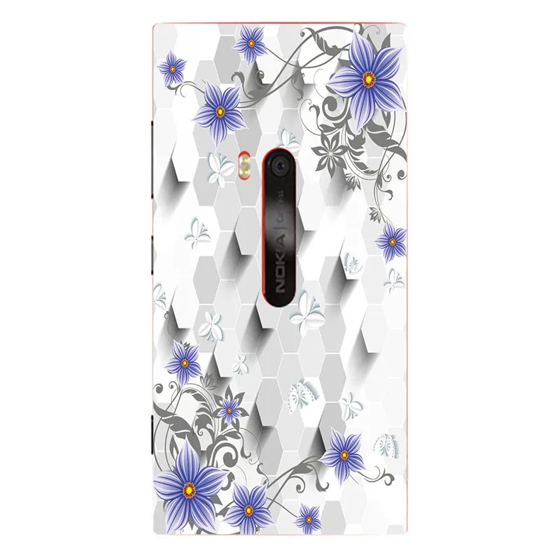 Чехол для Nokia Lumia 920 Модный цветочный чехол с мультяшным рисунком жесткие чехлы
