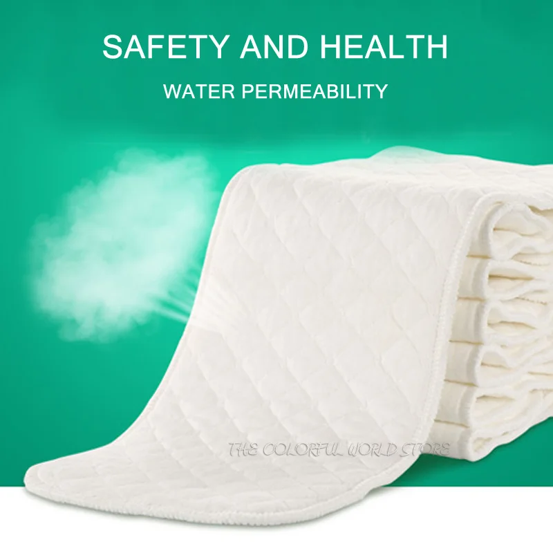 5 шт. Детские многоразовые подгузники Бамбук Эко хлопок пеленки Товары для детей