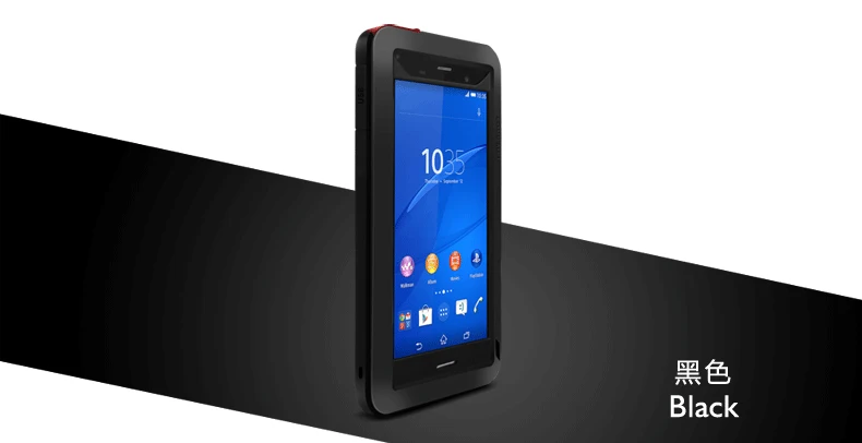 Мощный водонепроницаемый чехол Gorilla glass для sony Xperia 10 Plus 1 XZ3 XZ2 XZ1 XZ Premium XA XA1 XA2 Z3 Z5 X Металлический Алюминиевый Чехол