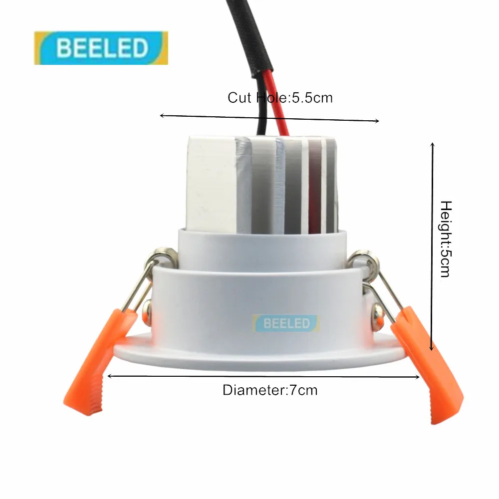 3 Вт Точечный светильник для очков светодиодный с регулируемой яркостью