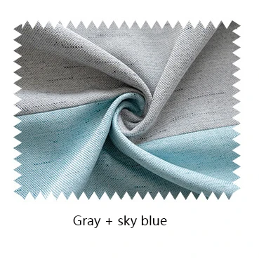 Gray-sky blue Затемненные занавески в скандинавском стиле для гостиной, декор в серую комнату, теплоизолированные сплошные занавески, плотная шторка в спальню - Цвет: Gray-sky blue