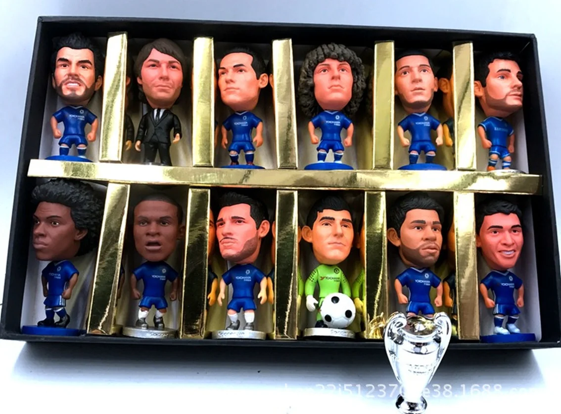 14 шт./лот Футбольная звезда чемпионов милые фигурки модель игрушек коллекция