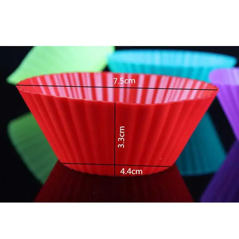 10 шт силиконовые формы Маффин выпечки Плесень инструменты капкейк сердечко