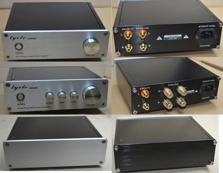 

X2006 мини полностью алюминиевый DAC предусилитель шасси/Фотообои/Чехол/DIY Box (203*60*170 мм)
