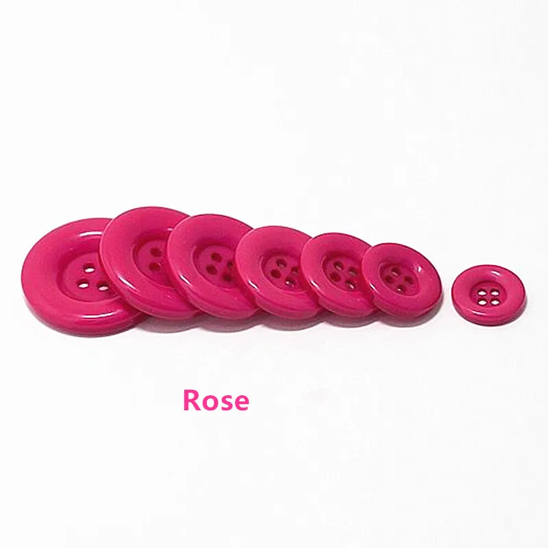 

18mm 20mm 25mm High Quality 4Hole Mix Color Round Plastic Resin Buttons for DIY Sewing Scrapbooking Coat Craft Clothing Handmade