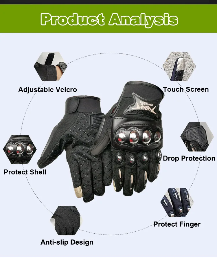 Полный палец moto rcycle перчатки для GP pro racing guantes de moto verano стальной защитный корпус atv dirtbike moto cross перчатки