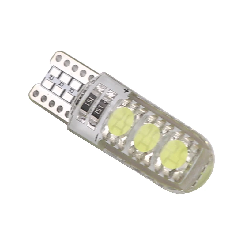 Carsty 1 шт. Универсальный светодиодный W5W T10 лампа стробовспышки 194 6000K 380Lm 6SMD