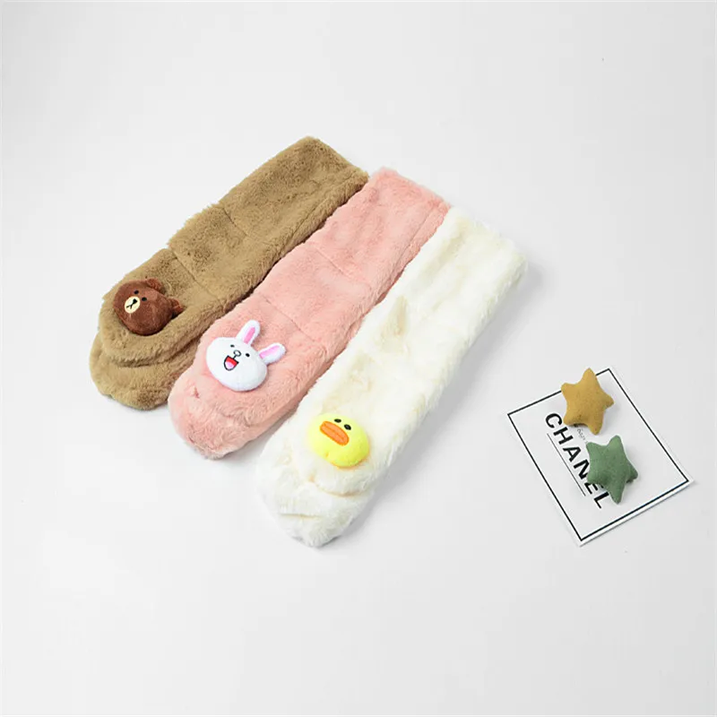 BibiCola/2018 зимний шарф для младенцев новый модный с имитацией кроличьей шерсти