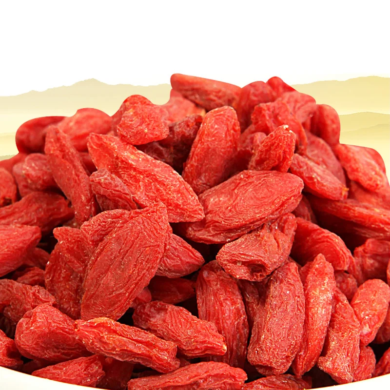 Dried Organic Goji Berry Tea 250g In Bag Gried Fruit China Ningxia Wolfberry Slimming Healthy Benefit Meldar Skin Beauty |