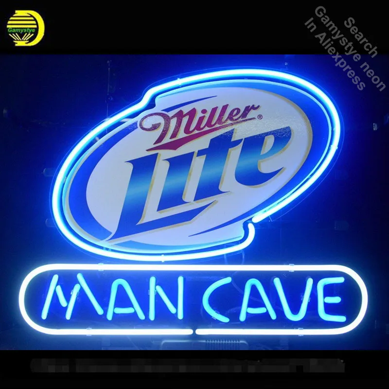 Неоновая вывеска для Миллера Lite Man пещера неоновая лампочка неоновые огни