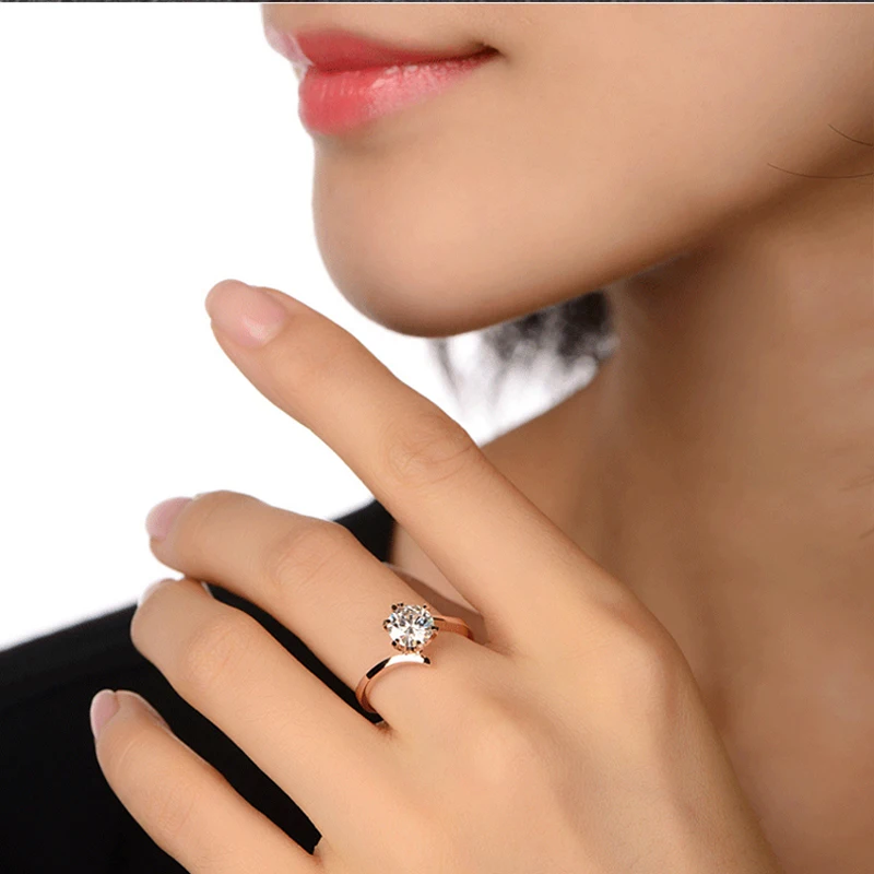 Женское Обручальное Кольцо Charles Colvard Moissanite 1 карат VVS D с цветным бриллиантом 18 K Au750