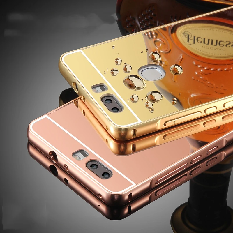 Роскошный зеркальный чехол для Huawei Honor 7C металлическая алюминиевая рамка 5 7 дюйма