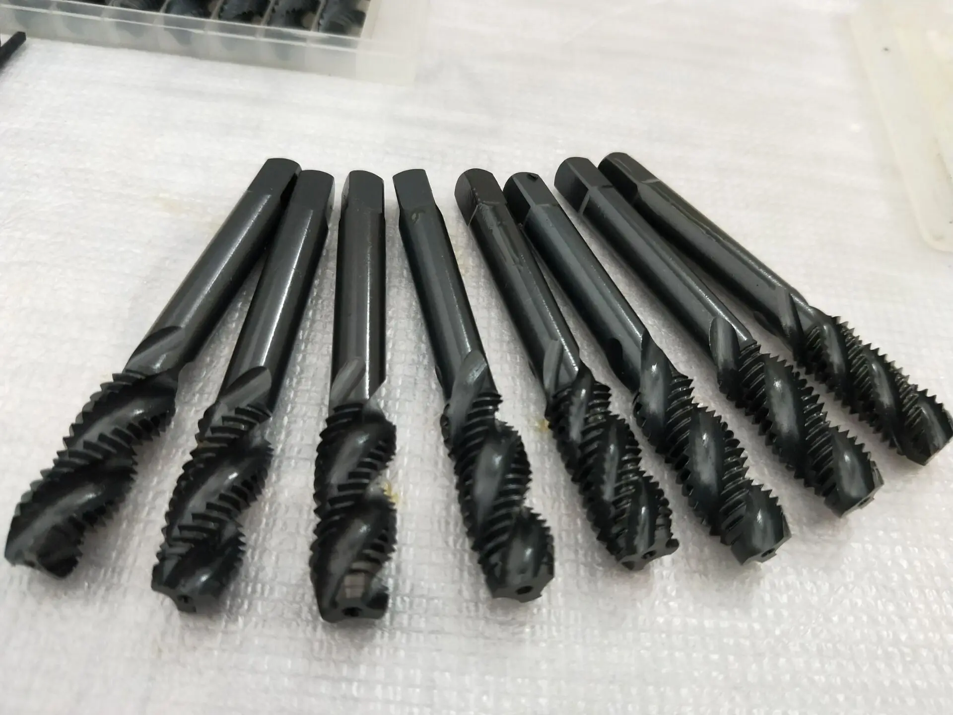7pc/lot Black Thread Tap Drill Metric Hss Spiral Fluted Machine Screw M3 M4 M5 M6 M8 M10 M12 Pointed Taps | Инструменты
