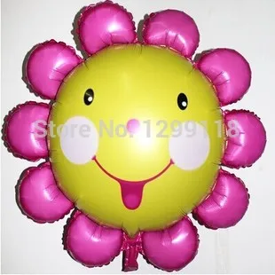 38 дюймовые сверхбольшие размеры улыбка солнце цветочные фотофольгированные