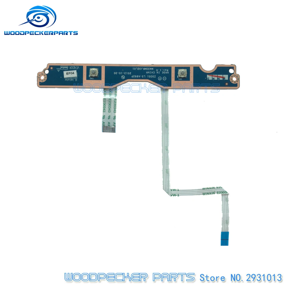 Плата для мыши ноутбука левая и правая кнопки с кабелем серии HP 15-G 15-R LS-A992P |